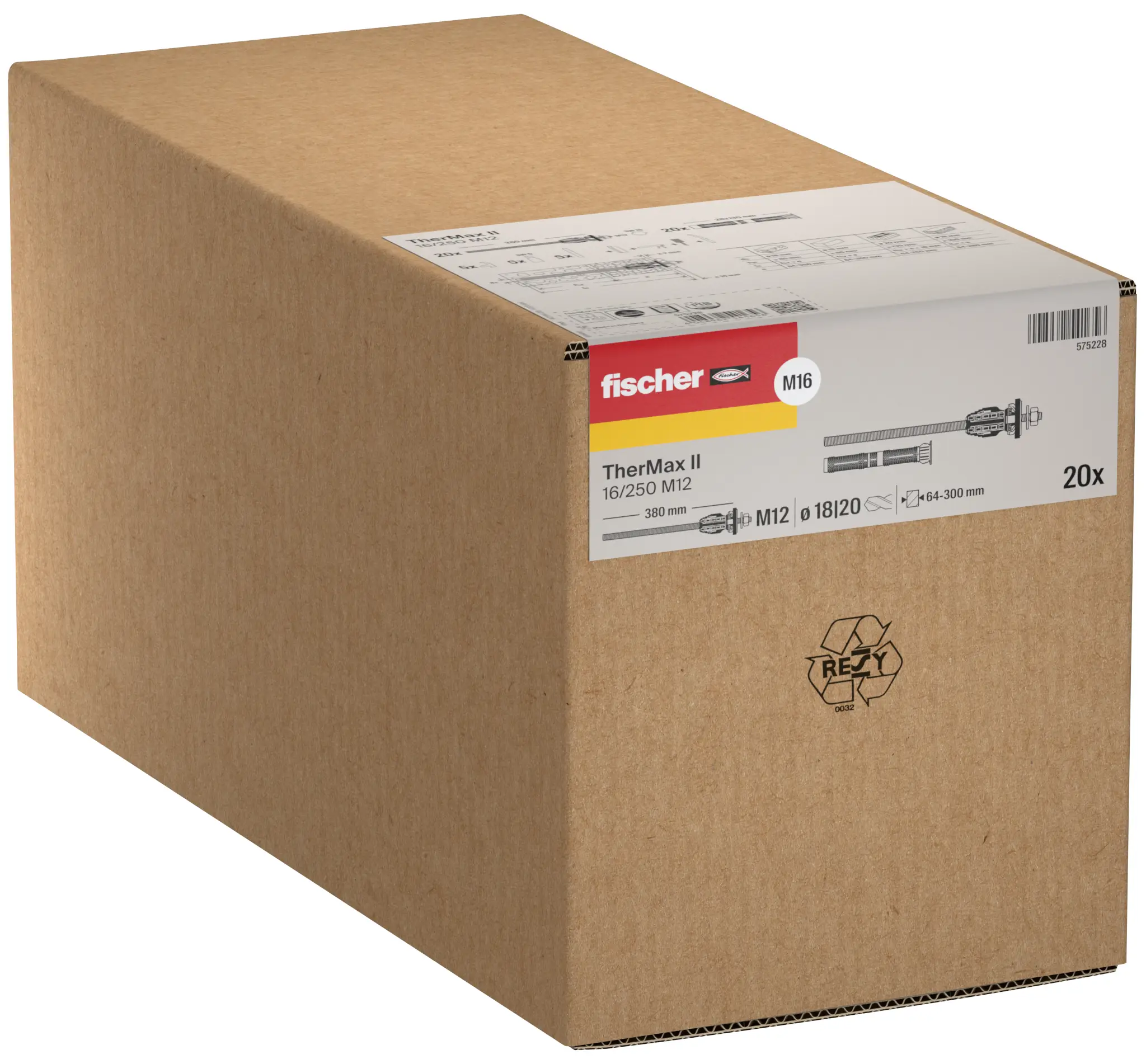 Fischer 575228 systém pro distanční montáže (d) 380 mm pozinkované 20 ks