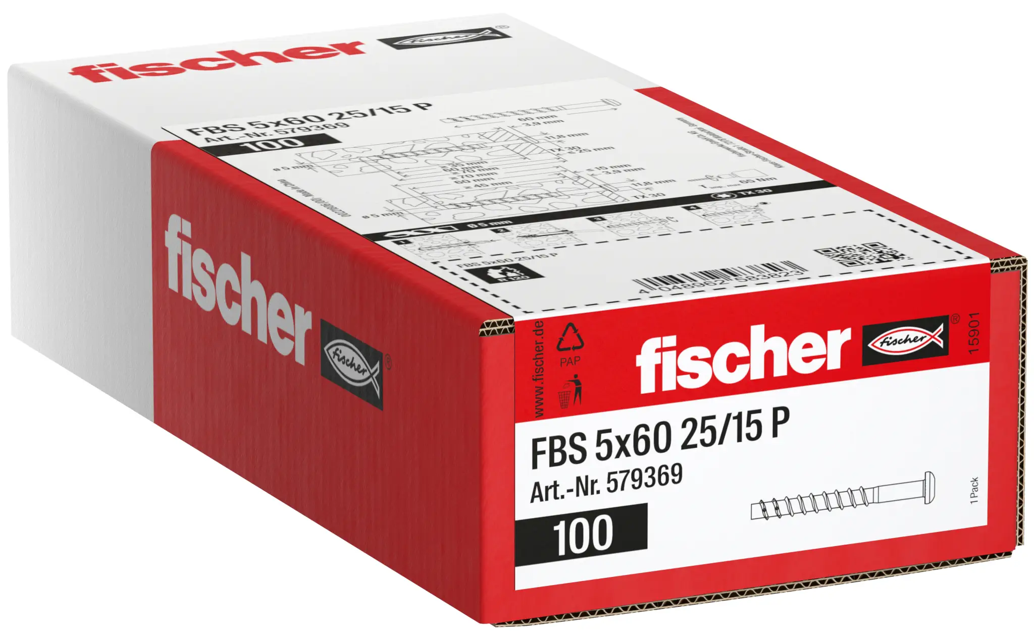 Fischer 579369 šroub do betonu 60 mm TX galvanizováno zinkem 100 ks Fischer 579369 šroub do betonu 60 mm TX galvanizováno zinkem 100 ks
