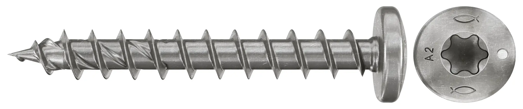 Fischer 574101 šrouby do dřevotřísky 4.5 mm 40 mm TX Nerezová ocel 200 ks