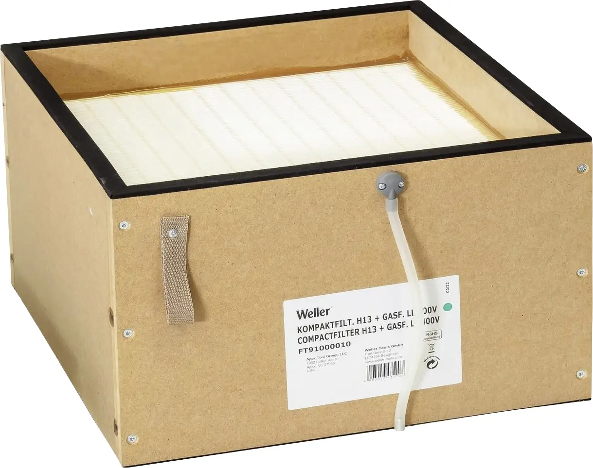 Weller KOMPAKTFILT. H13 + GASF. LL 400V kompaktní filtr 1 ks Weller KOMPAKTFILT. H13 + GASF. LL 400V kompaktní filtr 1 ks