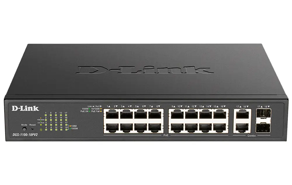 D-Link DGS-1100-18PV2 DGS-1100-18PV2 síťový switch RJ45/SFP