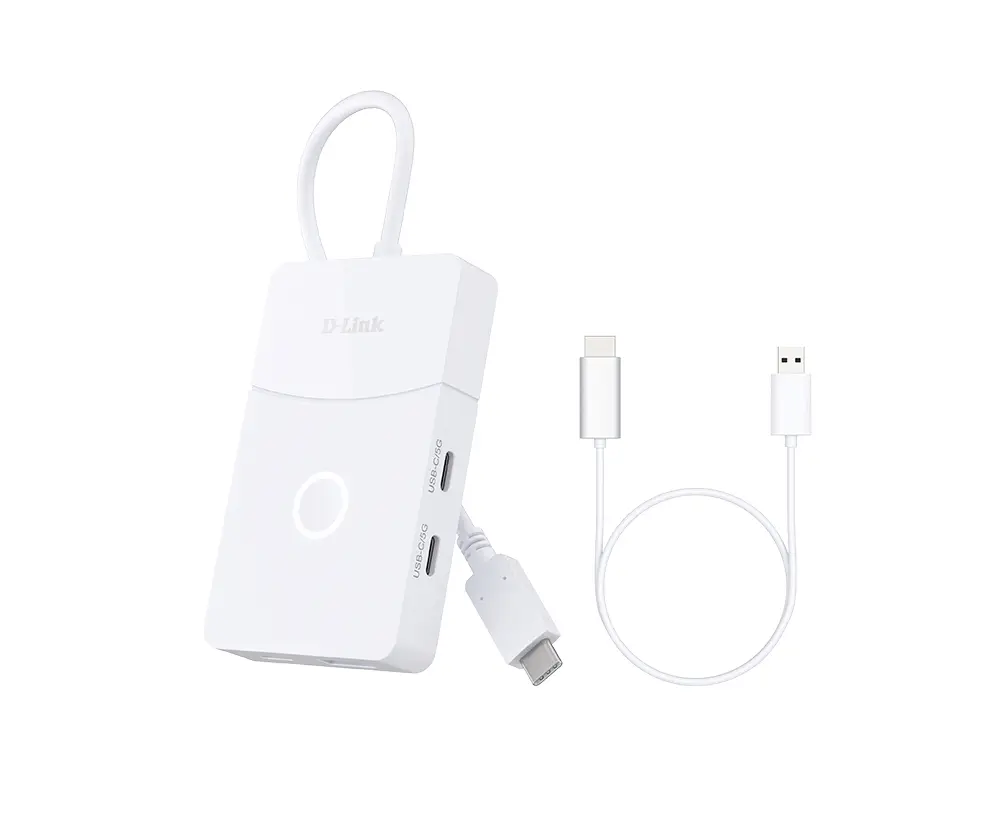 D-Link DUP-501 USB Hub 5 portů USB 3.2 Gen1 5 GBit/s bílá DUP-501