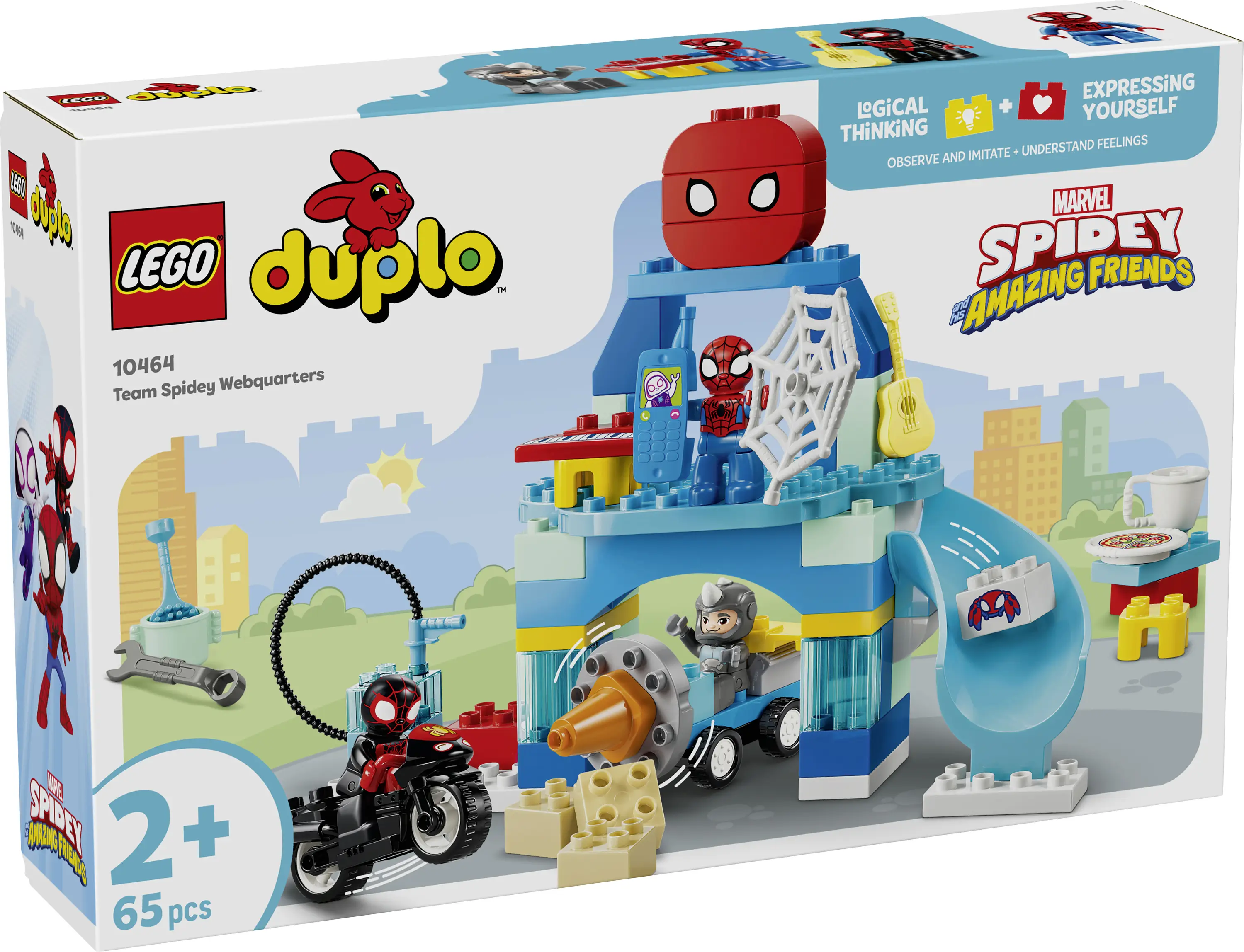 10464 LEGO® DUPLO® Marvel Team Sprideys velitelství; hračka pro rozvoj; 4 figurek pro hru superhrdiny 10464 LEGO® DUPLO® Marvel Team Sprideys velitelství; hračka pro rozvoj; 4 figurek pro hru superhrdiny