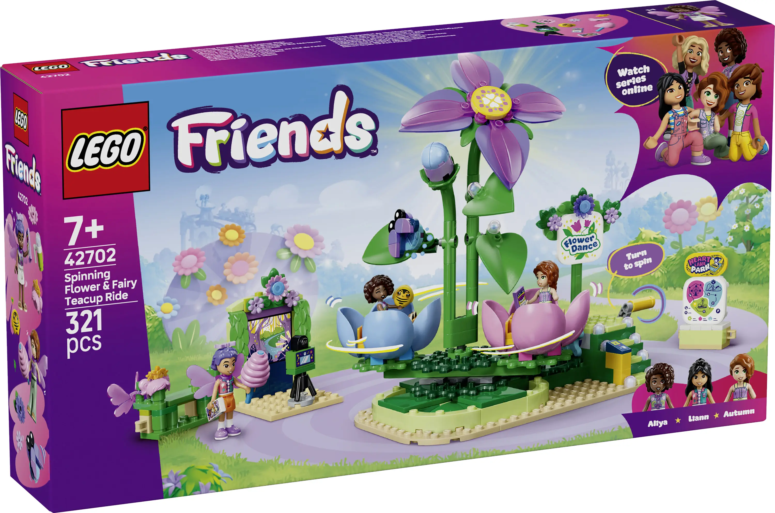 42702 LEGO® FRIENDS Karuselový karuselový kolotoč s květinovým zahozením; hračka se zábavním parkem; kolotoč, 3 hracích figurek 42702 LEGO® FRIENDS Karuselový karuselový kolotoč s květinovým zahozením; hračka se zábavním parkem; kolotoč, 3 hracích figurek