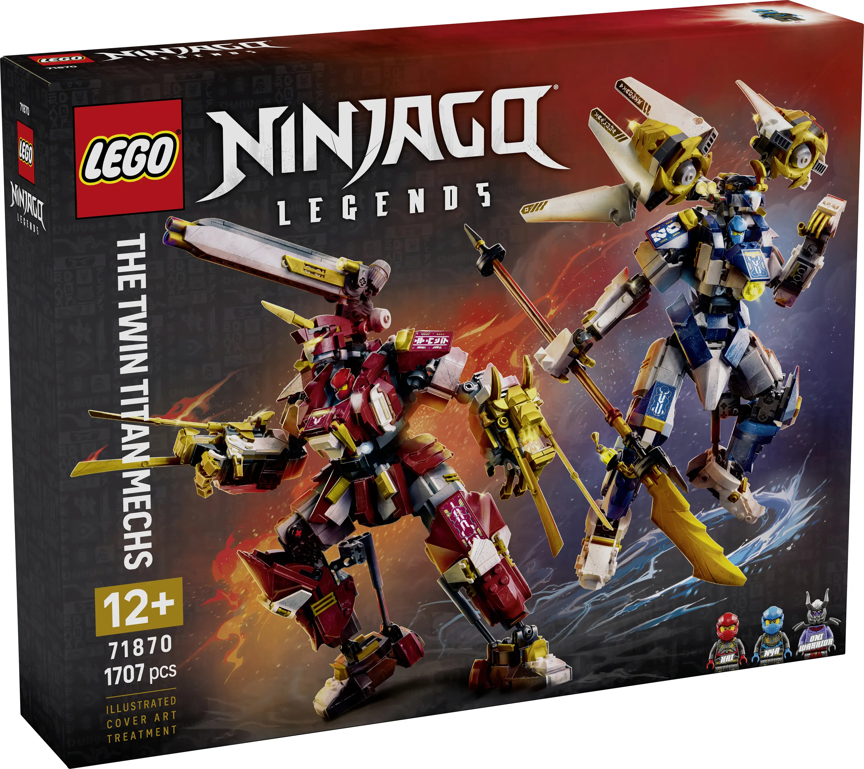 71870 LEGO® NINJAGO Dvojité titanové hry; akční figurky k sestavení, hraní a výstavě 71870 LEGO® NINJAGO Dvojité titanové hry; akční figurky k sestavení, hraní a výstavě