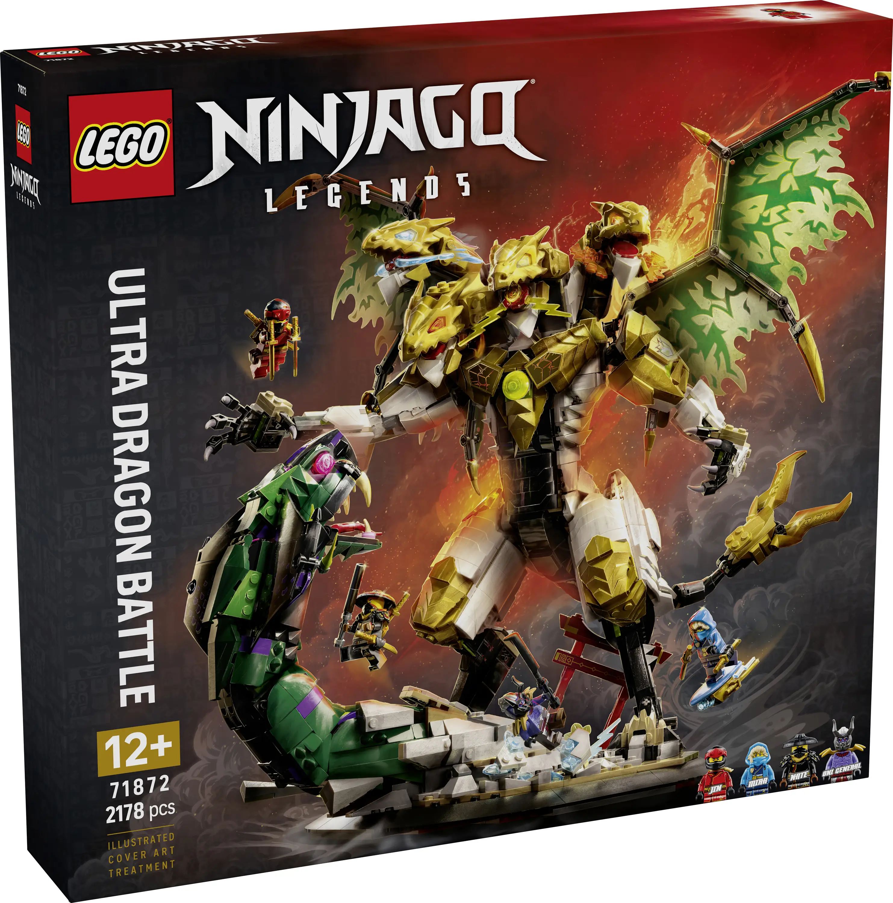 71872 LEGO® NINJAGO S drakem Duell; hračka na staveniště; pohyblivé drache ke hraní a vystavování 71872 LEGO® NINJAGO S drakem Duell; hračka na staveniště; pohyblivé drache ke hraní a vystavování