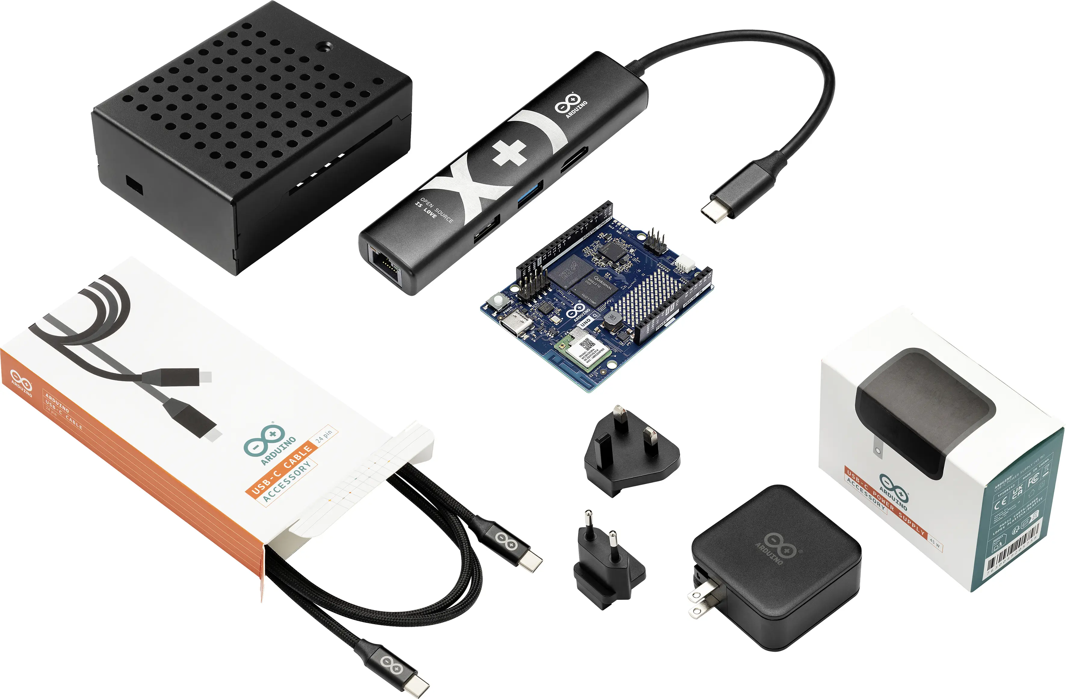Arduino Sistema Q Arduino UNO Q, 4 x2.0 GHz, vč. pouzdra, vč. napájecího zdroje, vč. USB kabelu, vč. kontroléru, Operační paměť 4 GB Arduino Sistema Q Arduino UNO Q, 4 x2.0 GHz, vč. pouzdra, vč. napájecího zdroje, vč. USB kabelu, vč. kontroléru, Operační paměť 4 GB