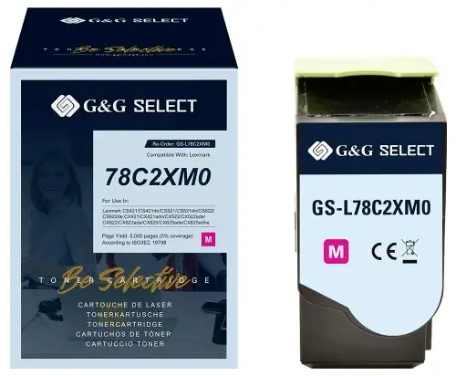 G&G Toner náhradní Lexmark 78C2XM0 kompatibilní purppurová 5000 Seiten GS-L78C2XM0 G&G Toner náhradní Lexmark 78C2XM0 kompatibilní purppurová 5000 Seiten GS-L78C2XM0