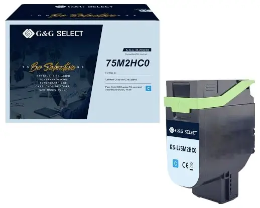 G&G Toner náhradní Lexmark 75M2HC0 kompatibilní azurová 8800 Seiten GS-L75M2HC0 G&G Toner náhradní Lexmark 75M2HC0 kompatibilní azurová 8800 Seiten GS-L75M2HC0