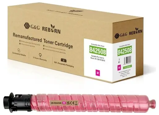 G&G Toner náhradní Ricoh 842508 kompatibilní purppurová 28000 Seiten GR-R842508 G&G Toner náhradní Ricoh 842508 kompatibilní purppurová 28000 Seiten GR-R842508