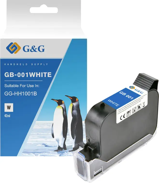 G&G Ink originál bílá GB-001white G&G Ink originál bílá GB-001white