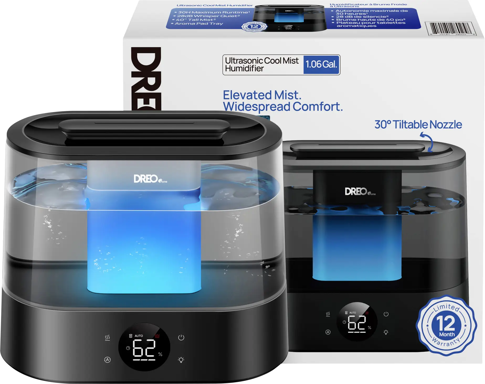 DREO Dreo - Humidifier 420S 4L, 36h, 420 - Sm zvlhčovač vzduchu 1 ks vícebarevná DREO Dreo - Humidifier 420S 4L, 36h, 420 - Sm zvlhčovač vzduchu 1 ks vícebarevná
