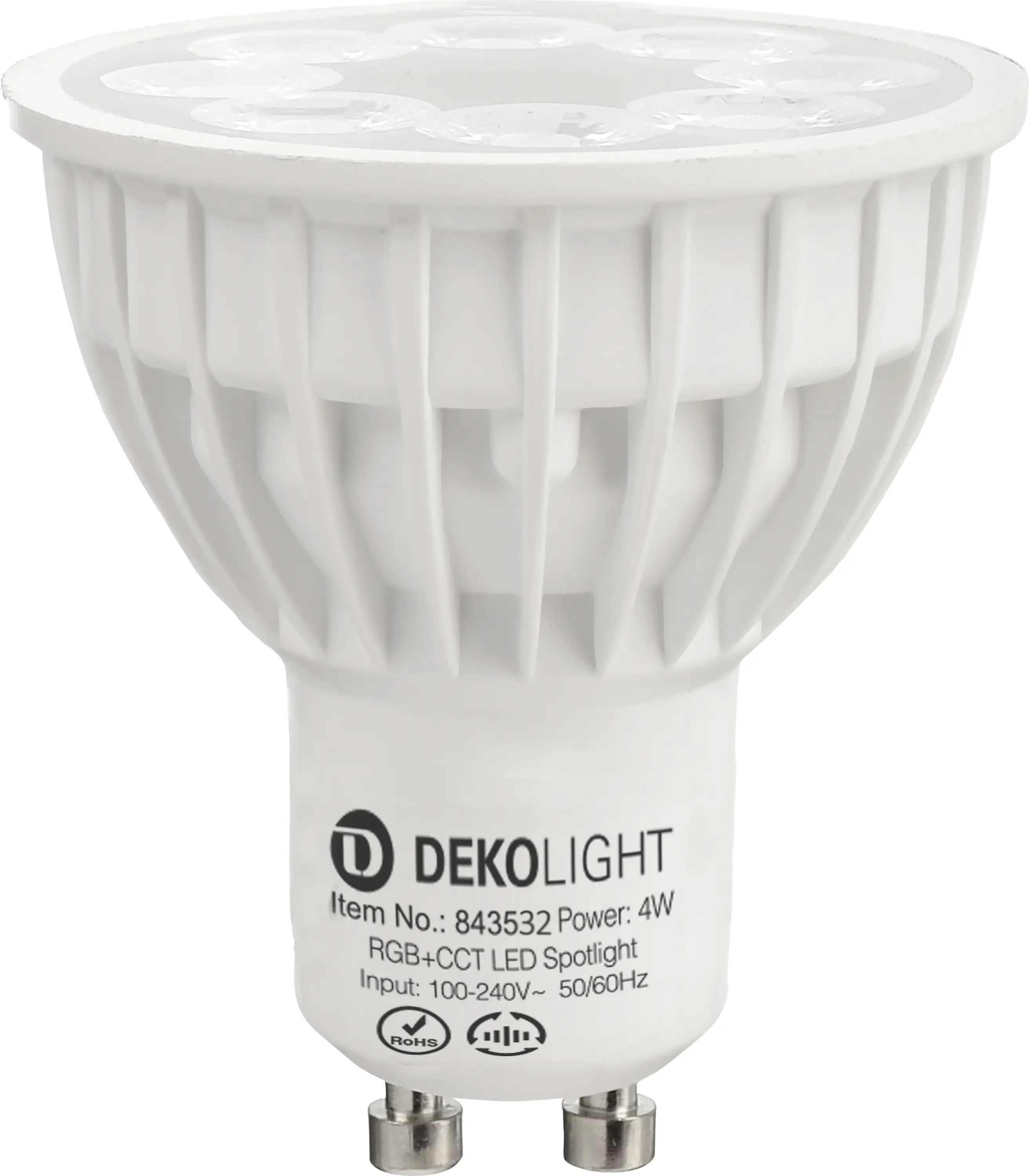 Deko Light 843532 LED Energetická třída (EEK2021) F (A - G) GU10 4 W RGB, teplá bílá, studená bílá (Ø x v) 50 mm x 57 mm 1 ks Deko Light 843532 LED Energetická třída (EEK2021) F (A - G) GU10 4 W RGB, teplá bílá, studená bílá (Ø x v) 50 mm x 57 mm 1 ks
