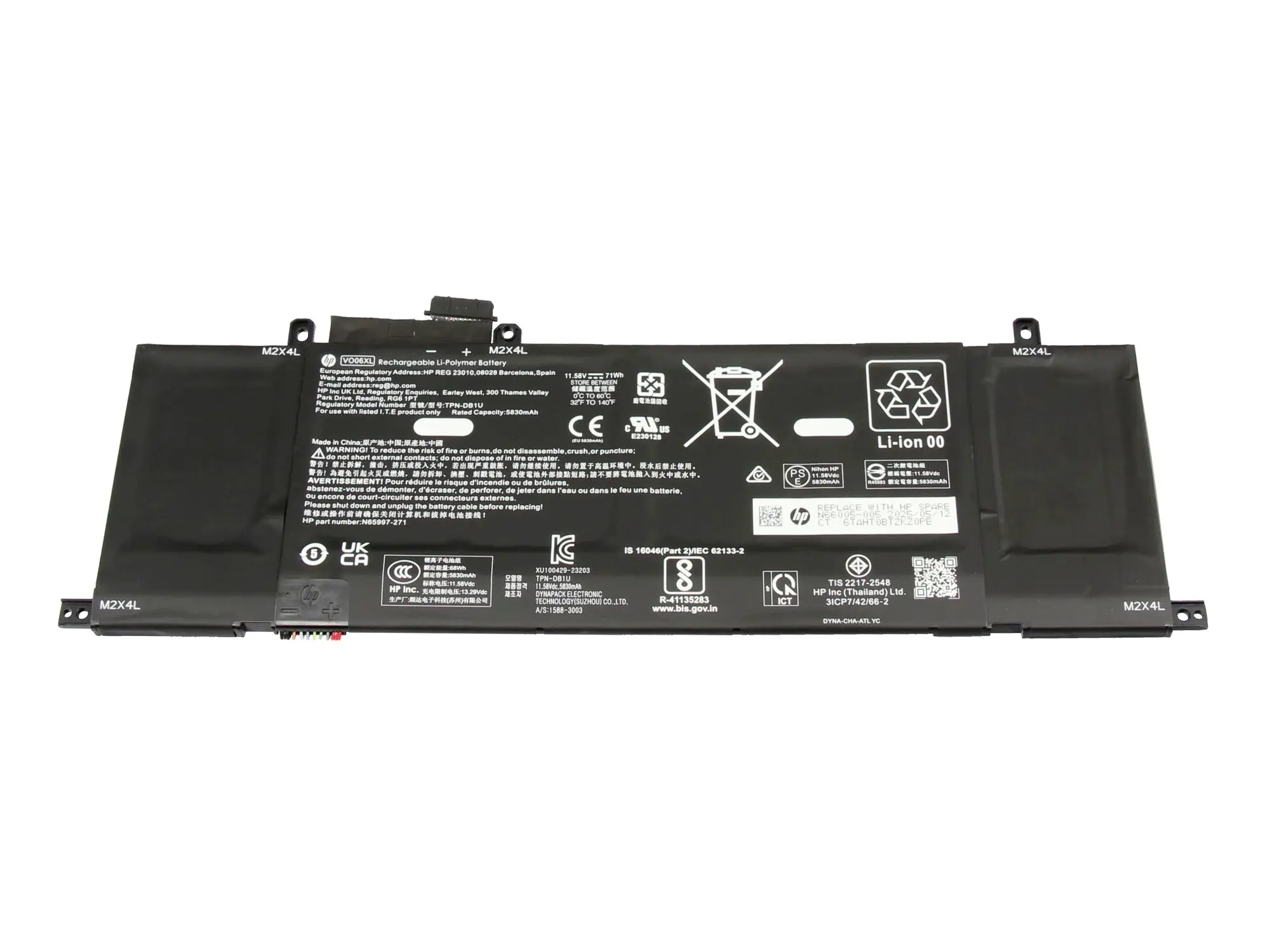 HP akumulátor do notebooku Akku N66005-005 11.58 V 5830 mAh HP HP akumulátor do notebooku Akku N66005-005 11.58 V 5830 mAh HP