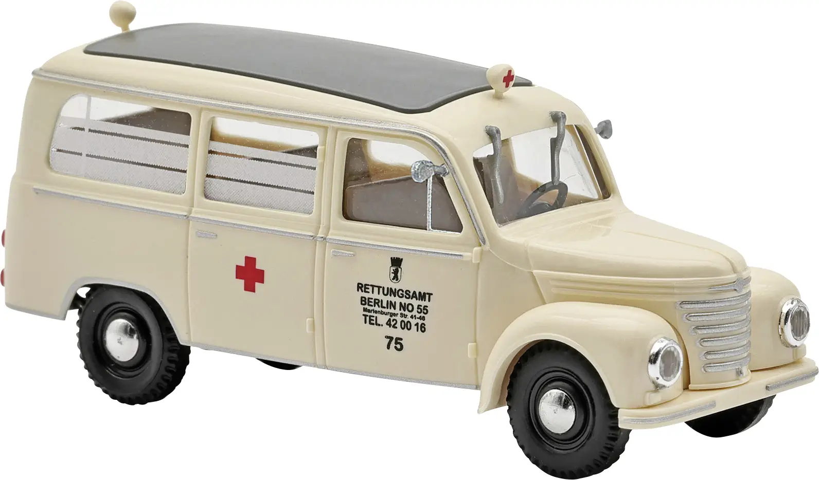 Busch 51266 H0 model autobusu Framo V901/2, Krankenwaussandesamt Berlin Busch 51266 H0 model autobusu Framo V901/2, Krankenwaussandesamt Berlin