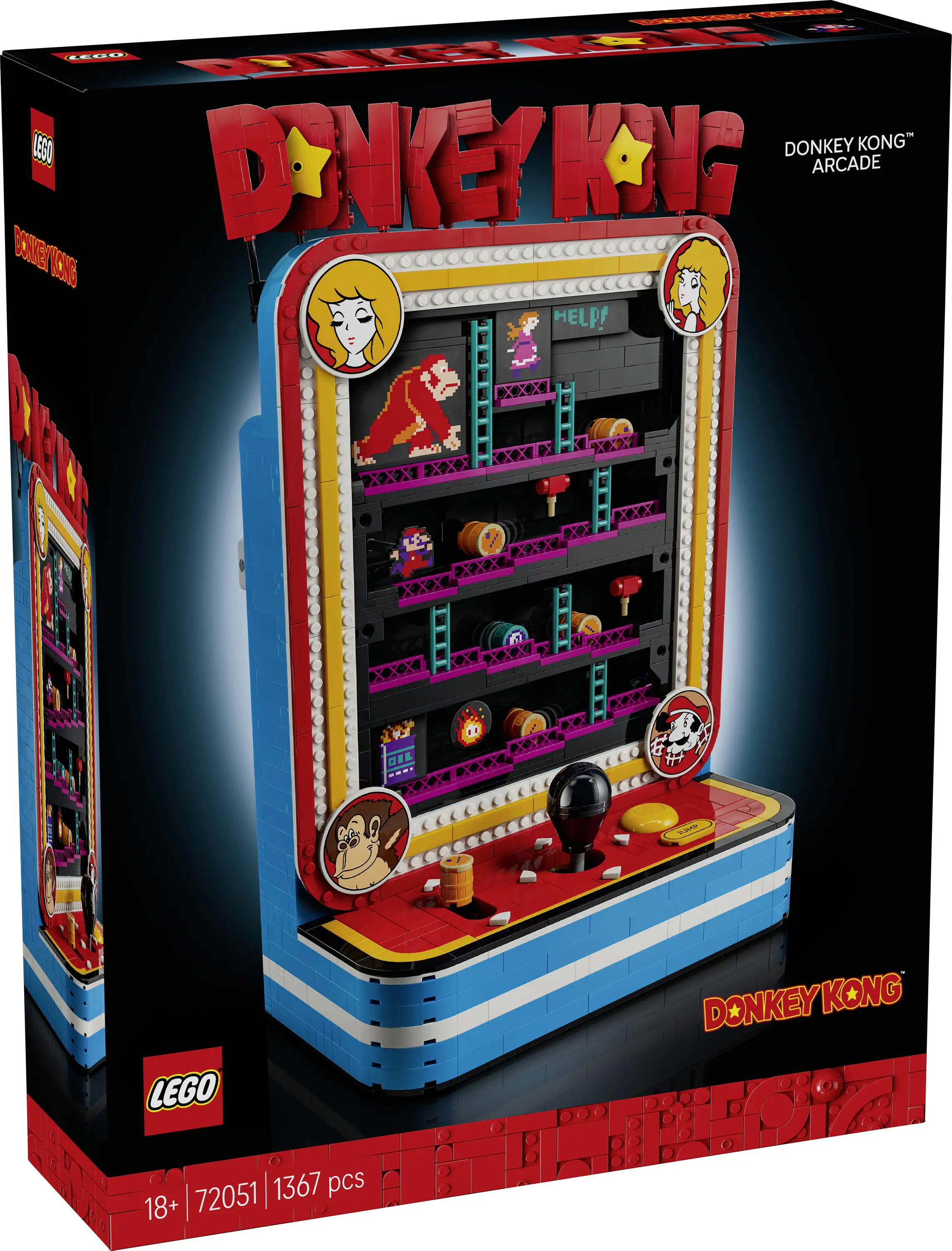 6588607 LEGO® Super Mario™ Donkey Kong™ Arcade; retro hrací automat; pokojová dekorace 6588607 LEGO® Super Mario™ Donkey Kong™ Arcade; retro hrací automat; pokojová dekorace