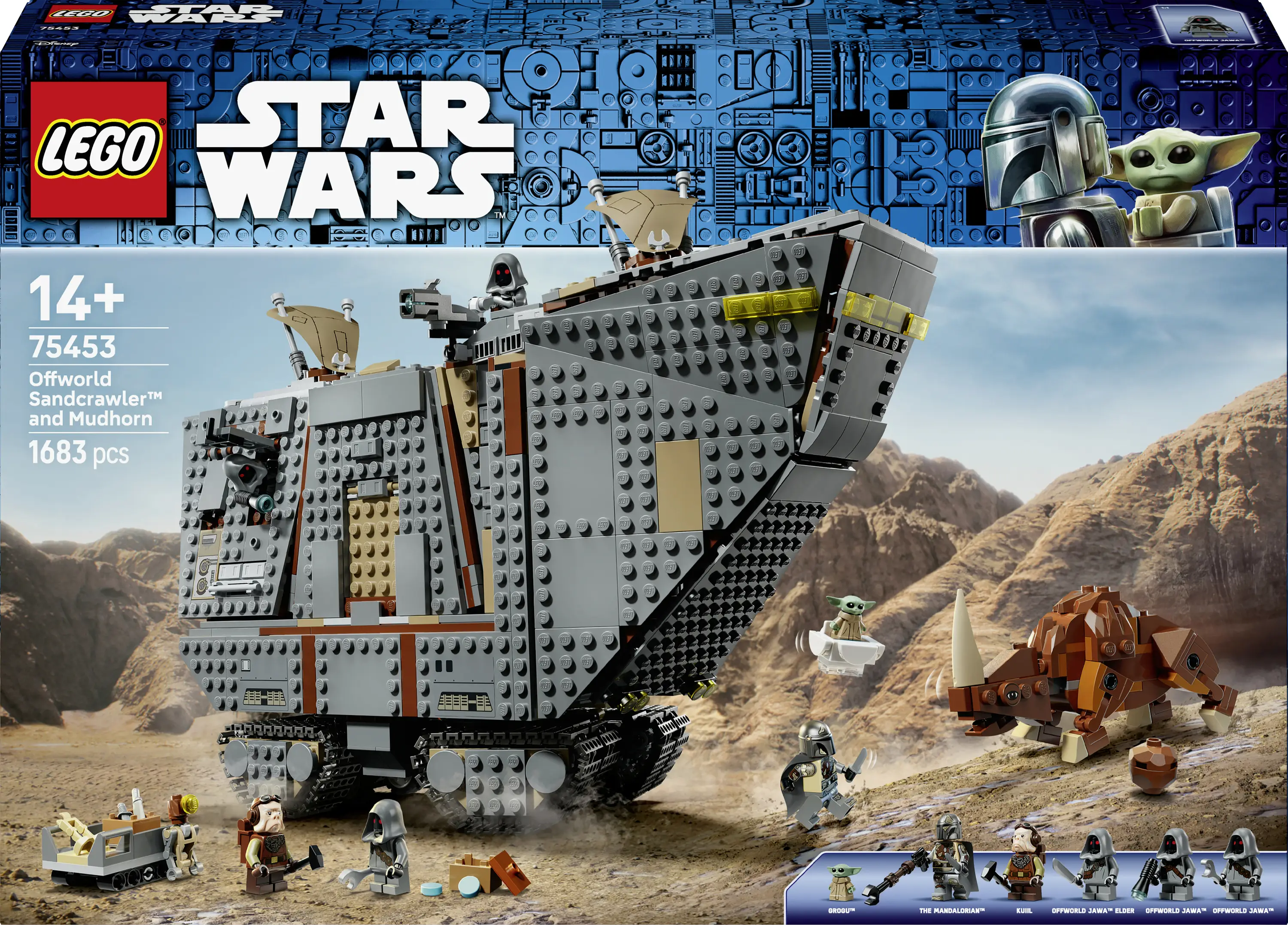 75453 LEGO® STAR WARS™ Offworld Sandkrawauler™ a blátorn; stavební hračka; stavební hračky pro hry na role se 7 charakteristikami; dárkové nápady pro fanoušky 75453 LEGO® STAR WARS™ Offworld Sandkrawauler™ a blátorn; stavební hračka; stavební hračky pro hry na role se 7 charakteristikami; dárkové nápady pro fanoušky