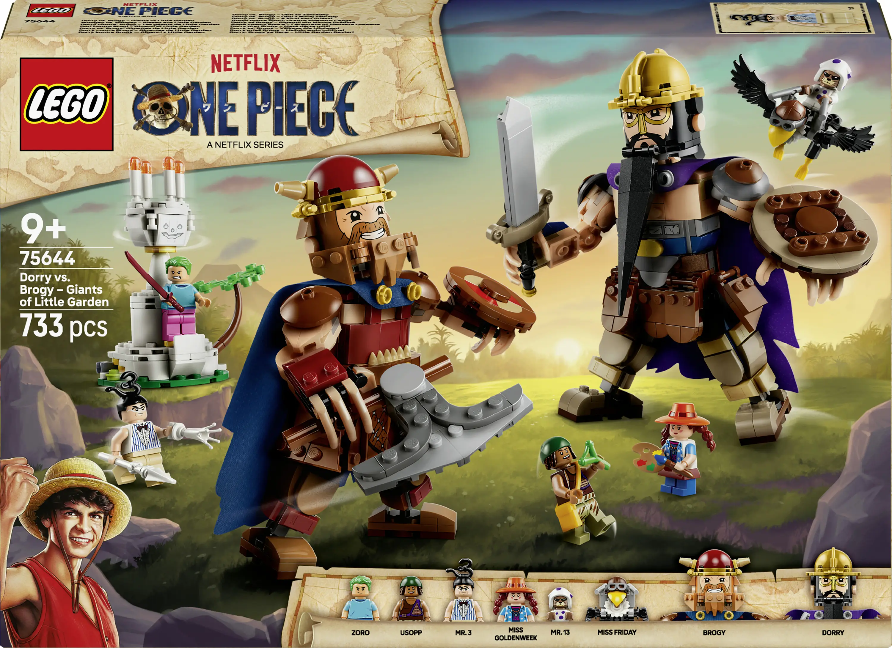 75644 LEGO® ONE PIECE Woogey vs. Boogey - Riesen Little Garden; stavebnice se 8 LEGO figurami pro fanoušky One PIECCE Realfiltrace; dárek pro děti od 9 let