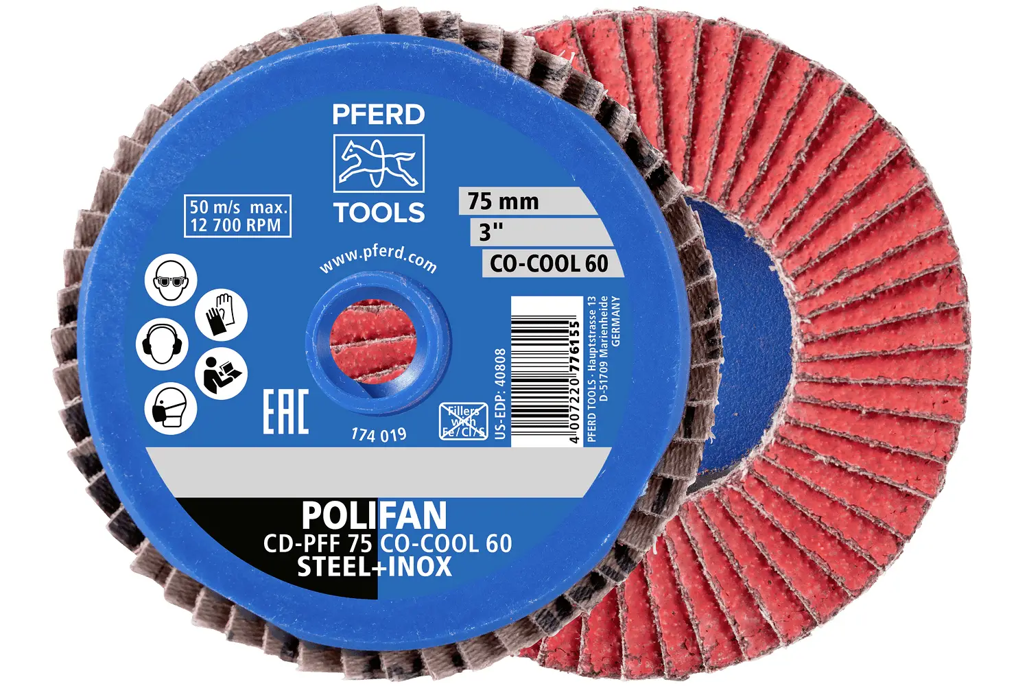 PFERD TOOLS 42719110 Sada brusných kotoučů Průměr 75 mm Zrnitost=120 10 ks PFERD TOOLS 42719110 Sada brusných kotoučů Průměr 75 mm Zrnitost=120 10 ks