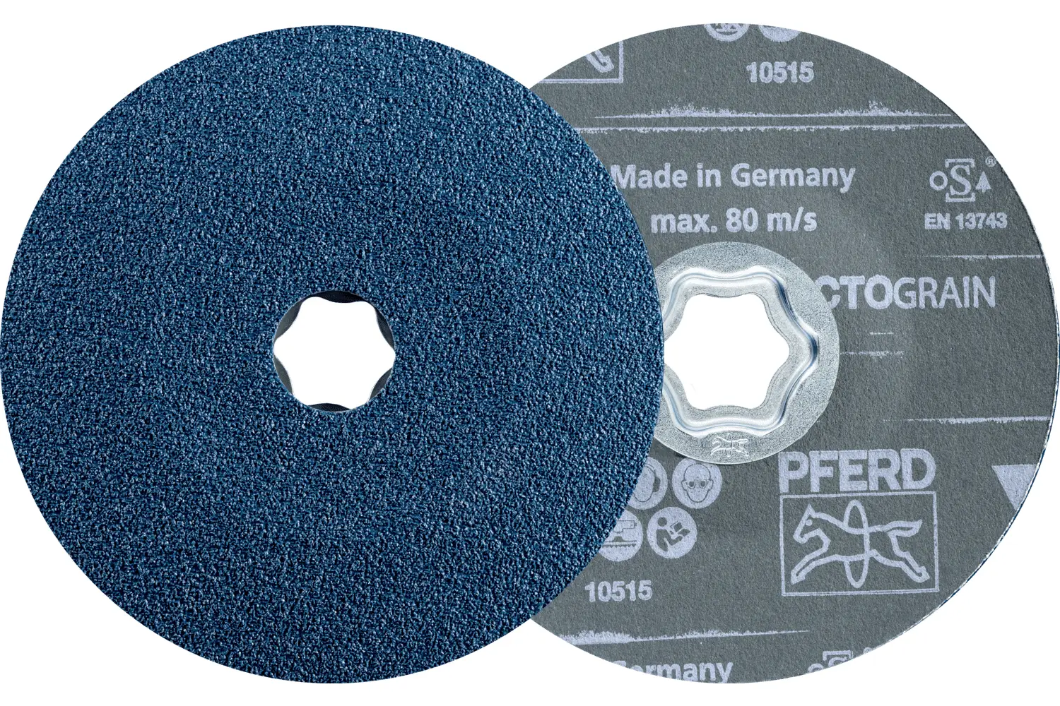 PFERD TOOLS 64112680 Sada fíbrových kotoučů Průměr 125 mm Zrnitost=80 25 ks