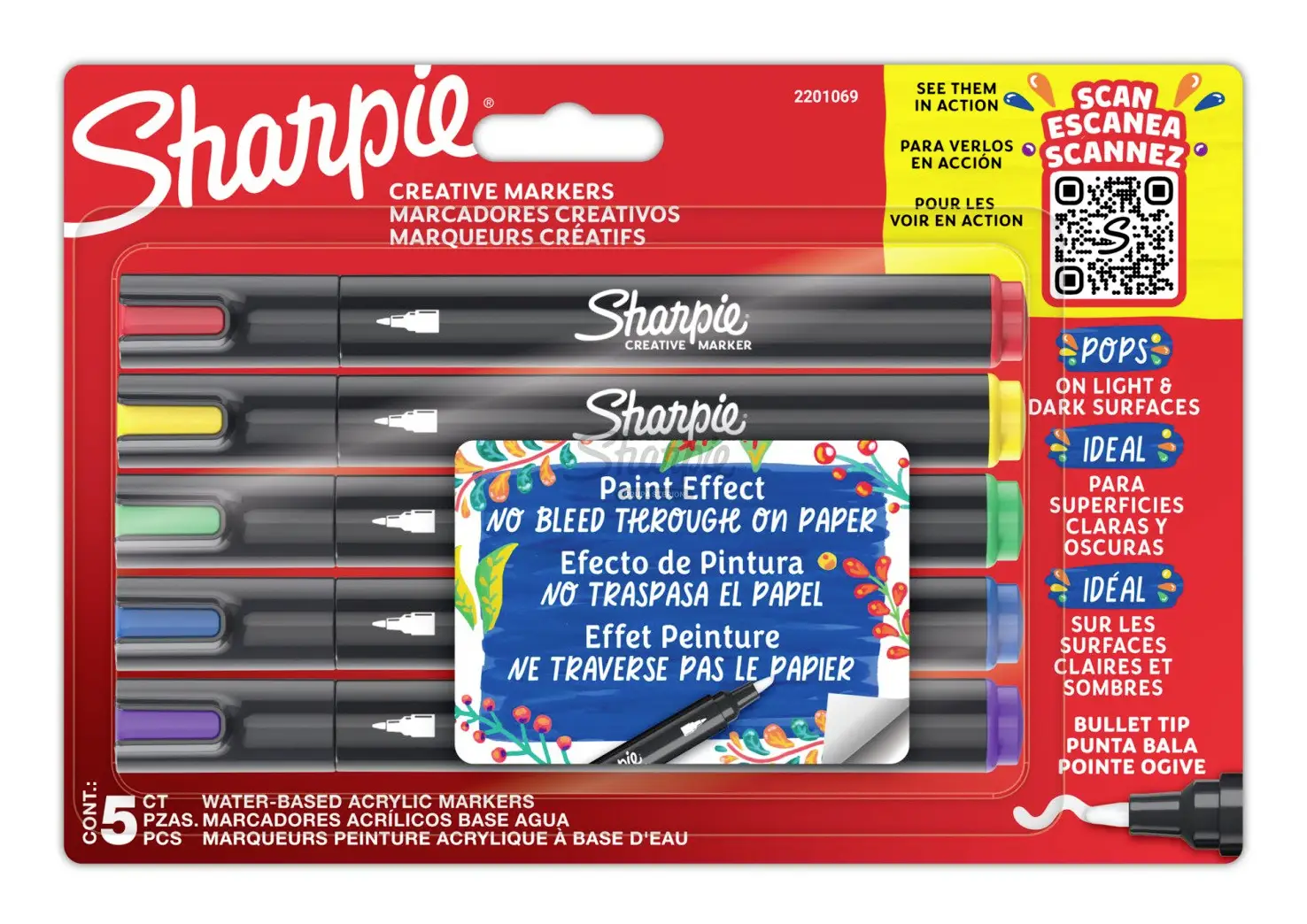 Sharpie SHARPIE Creative Marker zvýrazňovač textu 5barevný