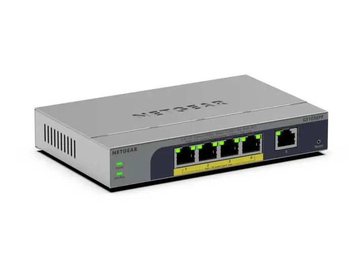 NETGEAR GS105EPP-100EUS GS105EPP síťový switch RJ45 funkce PoE