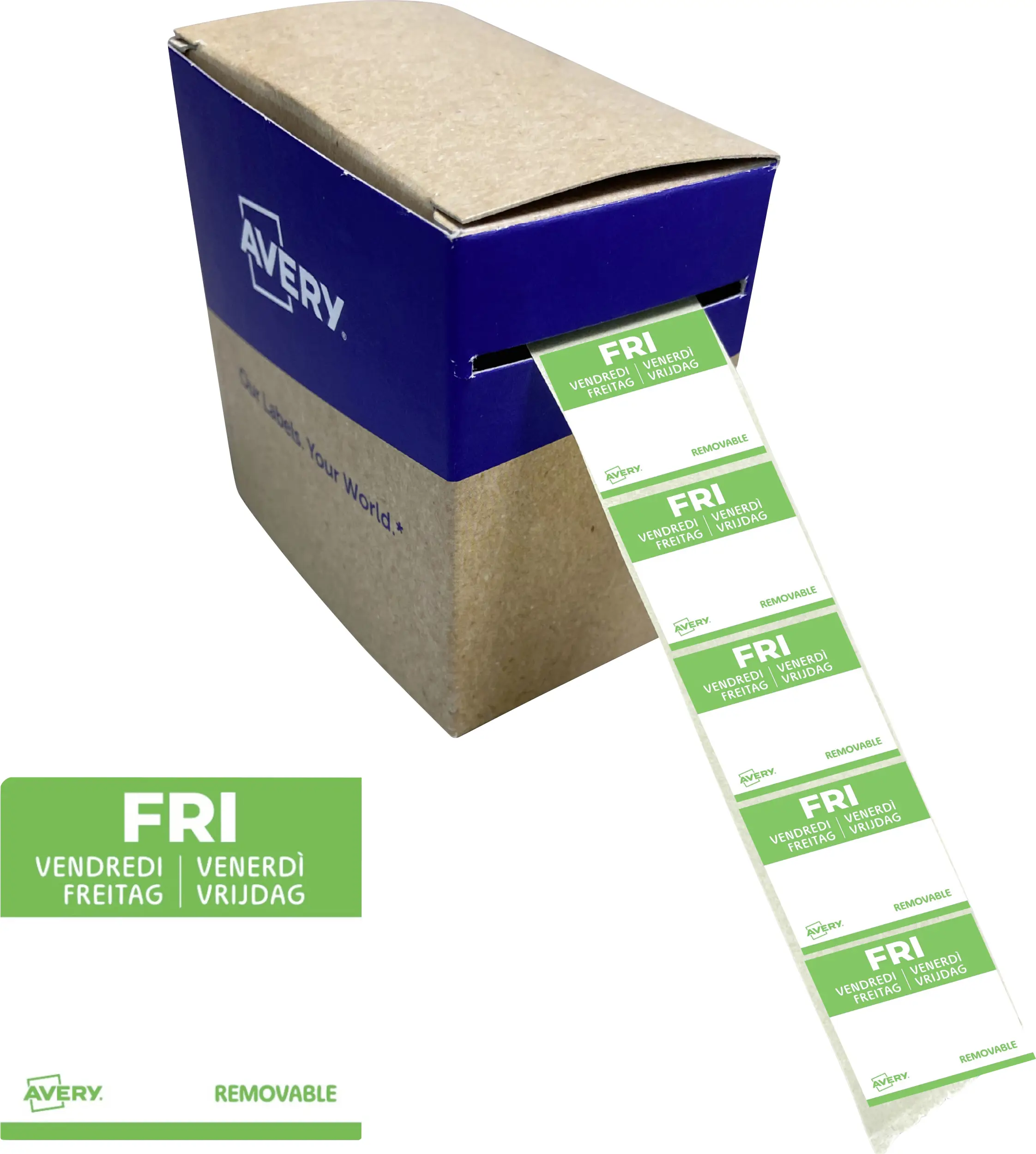 Avery-Zweckform DLSFRIREV-1000 víceúčelové etikety 25 x 25 mm papír zelená 1 ks přemístitelné ruční popis Avery-Zweckform DLSFRIREV-1000 víceúčelové etikety 25 x 25 mm papír zelená 1 ks přemístitelné ruční popis