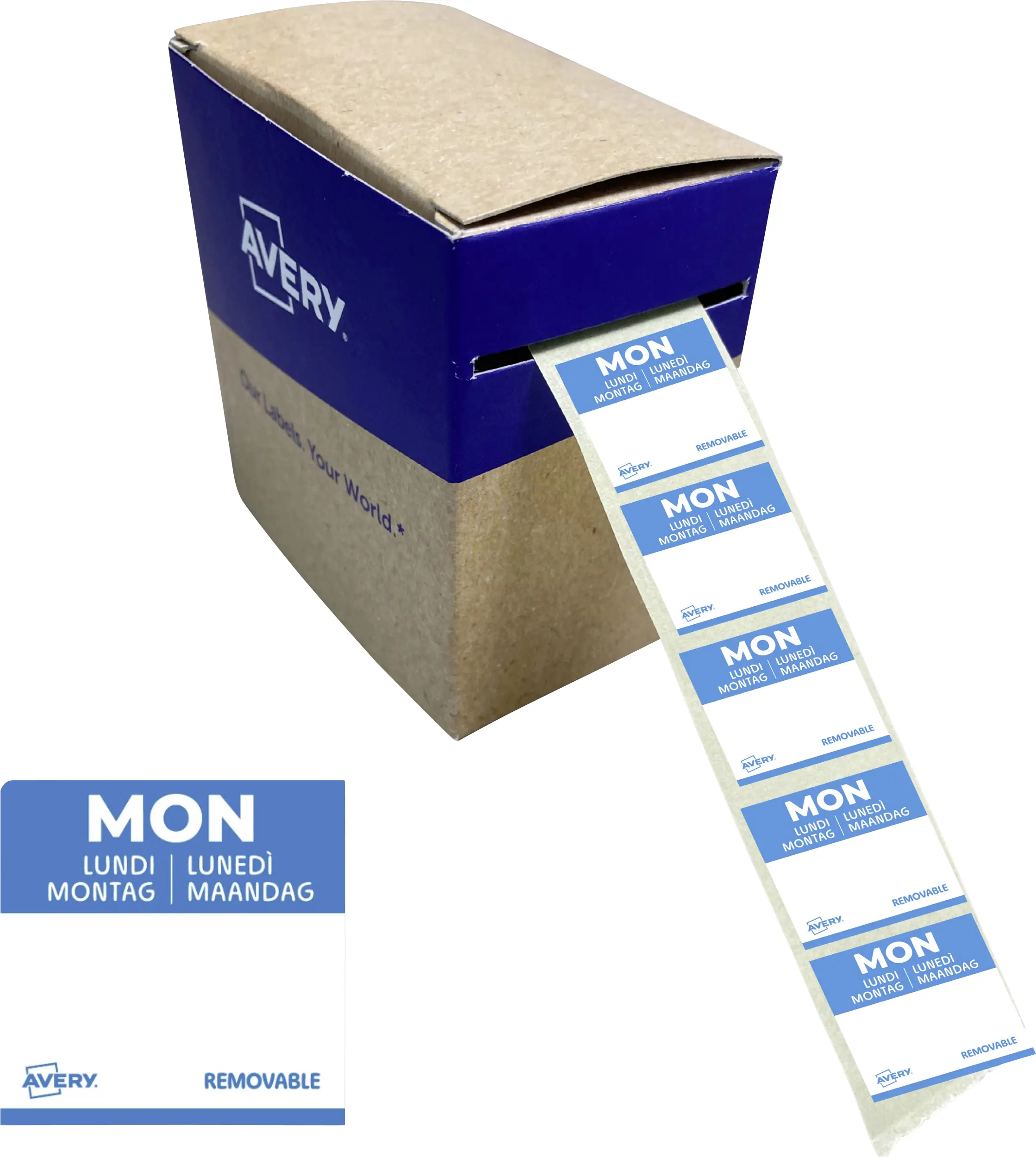 Avery-Zweckform DLSMONREV-1000 víceúčelové etikety 25 x 25 mm papír modrá 1 ks přemístitelné ruční popis Avery-Zweckform DLSMONREV-1000 víceúčelové etikety 25 x 25 mm papír modrá 1 ks přemístitelné ruční popis