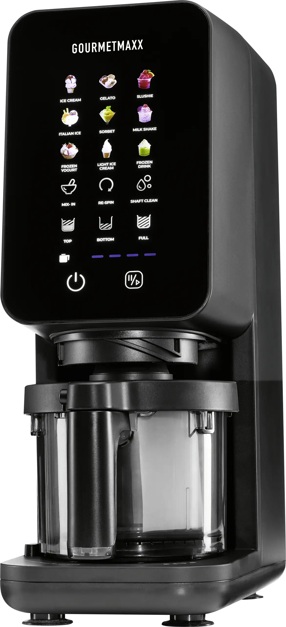 GourmetMaxx 19769 zmrzlinovač s mixovací nádobou, LCD displej GourmetMaxx 19769 zmrzlinovač s mixovací nádobou, LCD displej