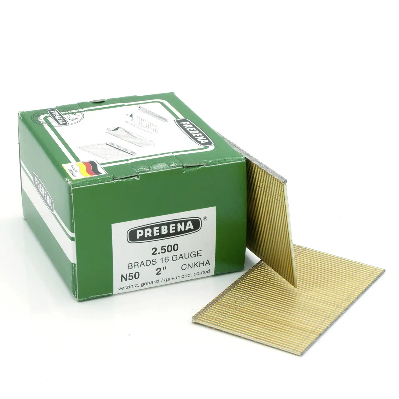 Prebena N50CNKHA sada hřebíků s pěchovanou hlavou Vnější délka 50 mm 2500 ks