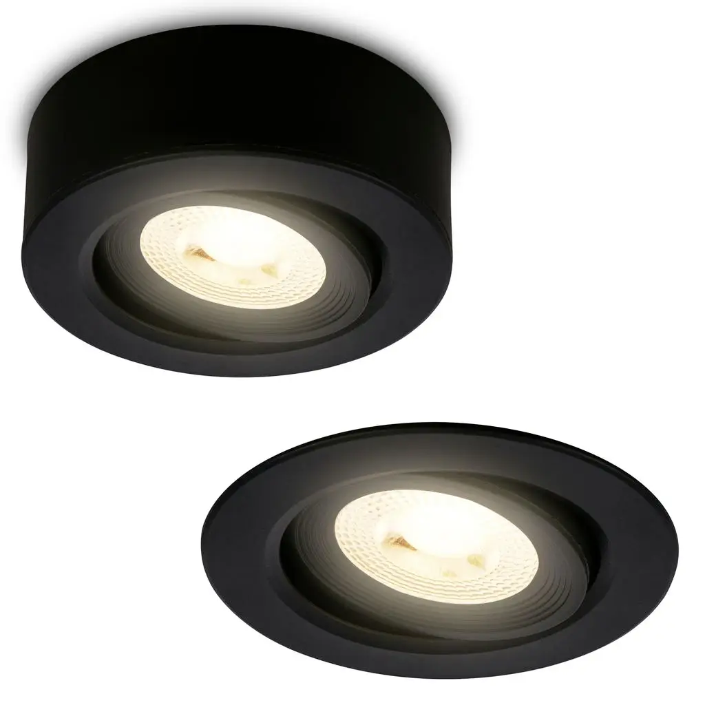 Briloner 7990015 vestavné svítidlo LED Energetická třída (EEK2021): F (A - G) teplá bílá černá