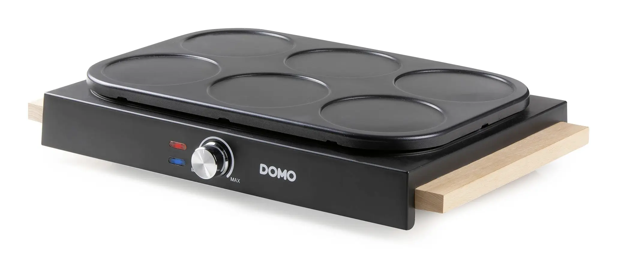 DOMO DO8717PN Palačinkovač nepřilnavý povlak, plynulý regulátor teploty, indikátor černá DOMO DO8717PN Palačinkovač nepřilnavý povlak, plynulý regulátor teploty, indikátor černá