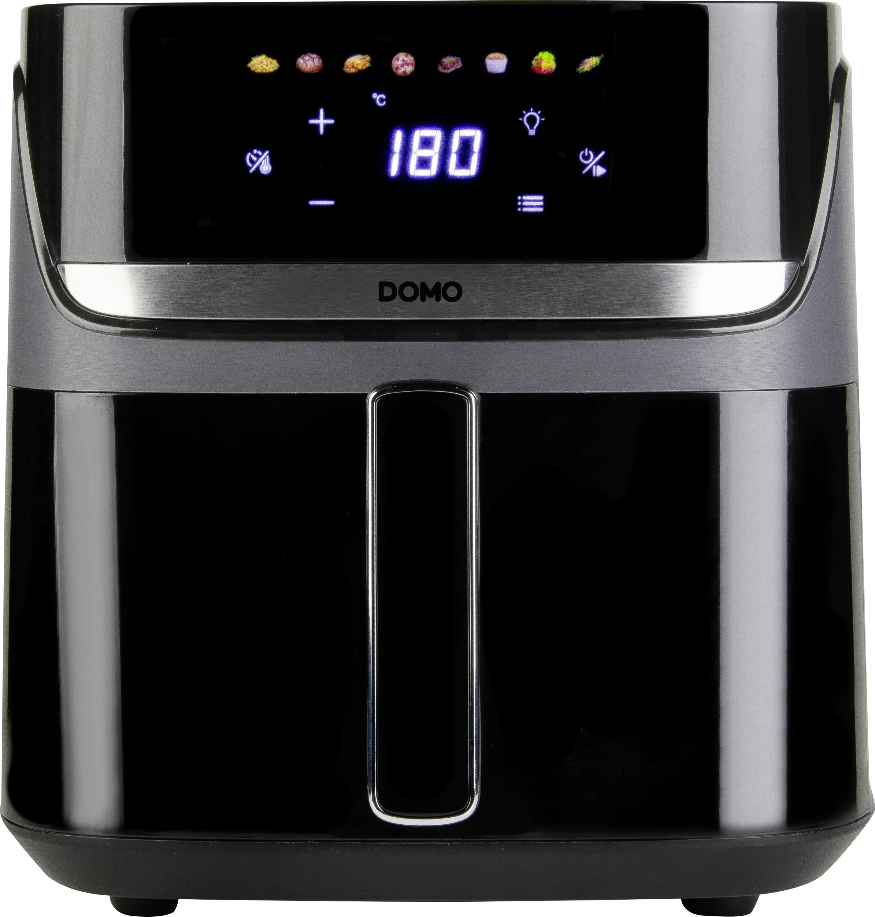 DOMO horkovzdušná fritéza 2800 W černá, stříbrná DOMO horkovzdušná fritéza 2800 W černá, stříbrná