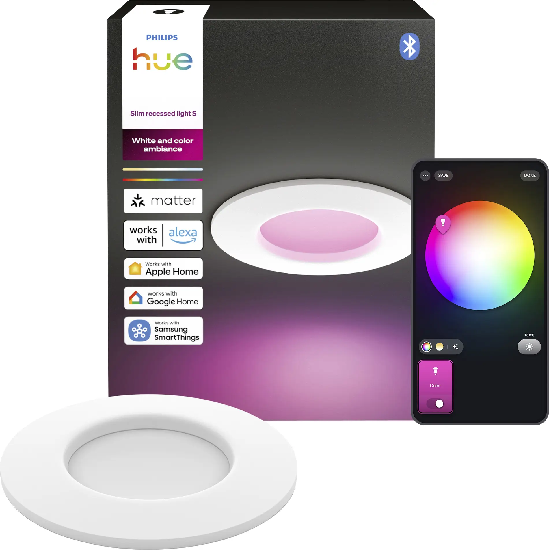 Philips Hue Hue LED vestavné svítidlo 8721103109118 1er-Pack pevně vestavěné LED 0.5 W teplá až studená bílá Philips Hue Hue LED vestavné svítidlo 8721103109118 1er-Pack pevně vestavěné LED 0.5 W teplá až studená bílá