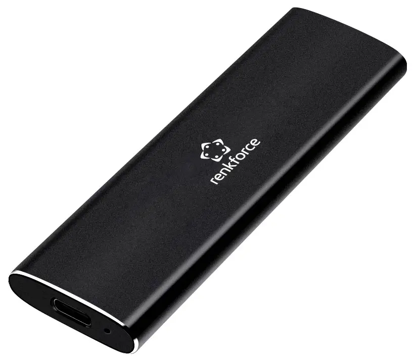 Renkforce 500 GB, externí SSD disk, USB-C®, USB-A, černá