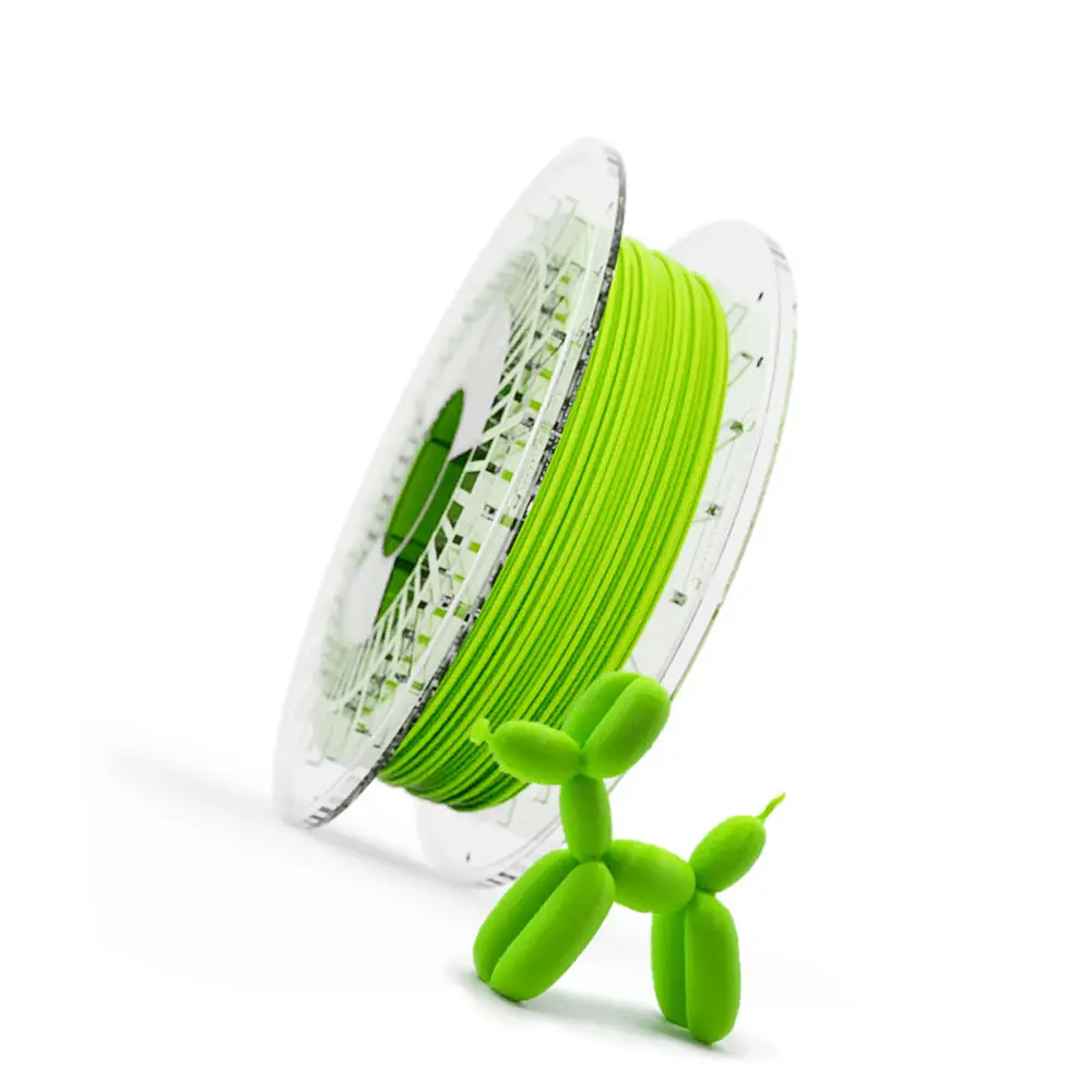 Recreus FG175500 Filaflex 82A vlákno pro 3D tiskárny TPU, pružné vlákno flexibilní, Bez zápachu, chemicky odolné 1.75 mm 500 g Green, zelená 1 ks Recreus FG175500 Filaflex 82A vlákno pro 3D tiskárny TPU, pružné vlákno flexibilní, Bez zápachu, chemicky odolné 1.75 mm 500 g Green, zelená 1 ks