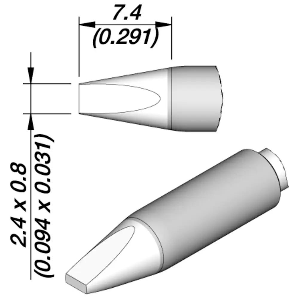 JBC Tools C245159E pájecí hrot dlátový Délka hrotů 10.8 mm Obsah 1 ks JBC Tools C245159E pájecí hrot dlátový Délka hrotů 10.8 mm Obsah 1 ks