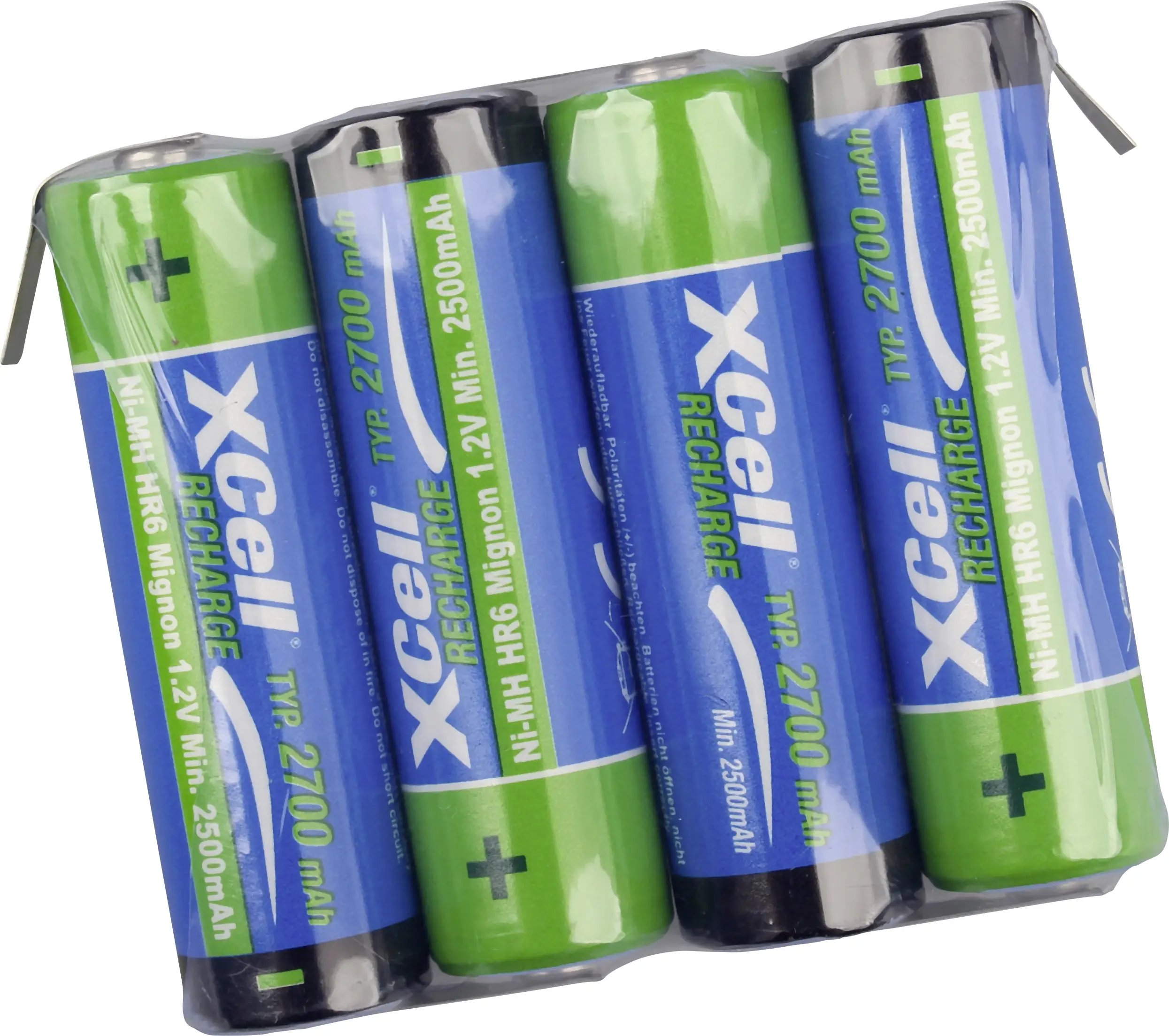 XCell Akupack 4 x AA Ni-MH 4.8 V 2700