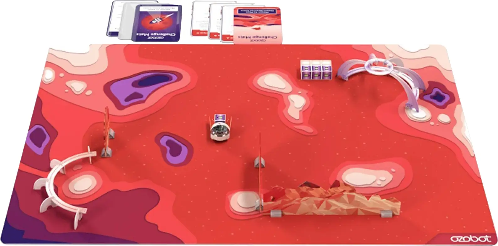 Ozobot Matný Mars Challenge Mat Carton Ozobot Matný Mars Challenge Mat Carton