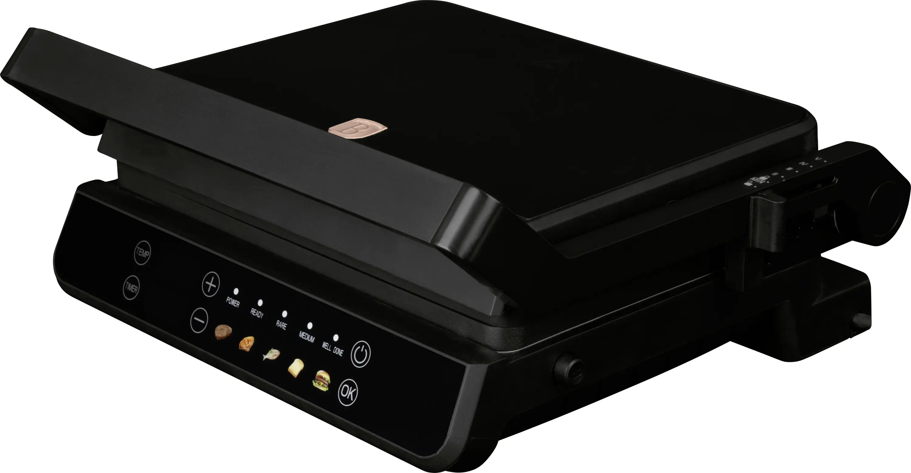 BerlingerHaus BH/9781 elektrický gril, kontaktní gril, černá, růžová