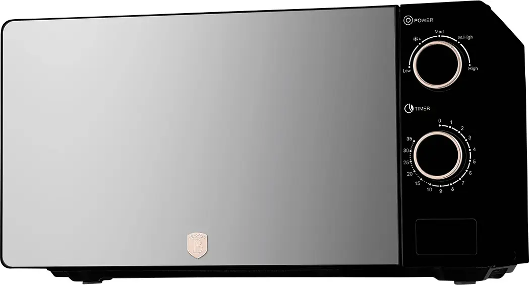 BerlingerHaus BH9900 mikrovlnná trouba černá, růžovozlatá 1100 W manuálně nastavitelná teplota, tikající časovač