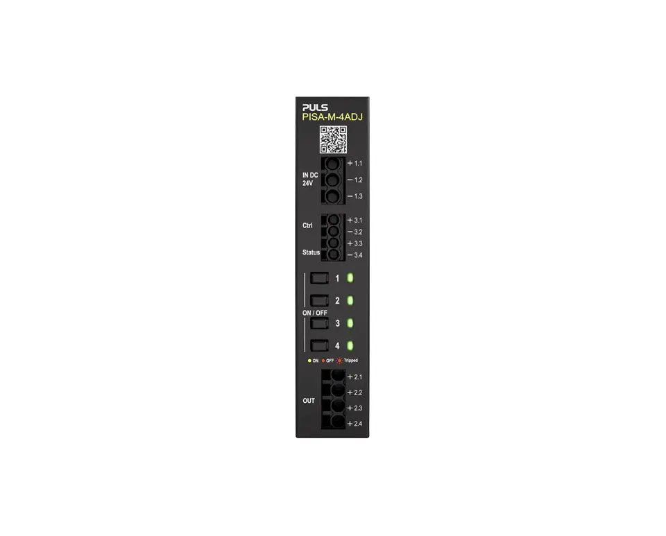 PULS PISA-M-4ADJ jistič 12 V/DC, 24 V/DC 20 A 1 ks PULS PISA-M-4ADJ jistič 12 V/DC, 24 V/DC 20 A 1 ks