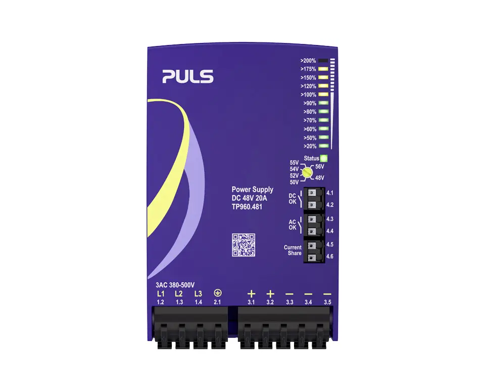 PULS TP960.481 síťový zdroj na DIN lištu 48 V/DC 20 A 960 W Počet výstupů:1 x Obsah 1 ks PULS TP960.481 síťový zdroj na DIN lištu 48 V/DC 20 A 960 W Počet výstupů:1 x Obsah 1 ks