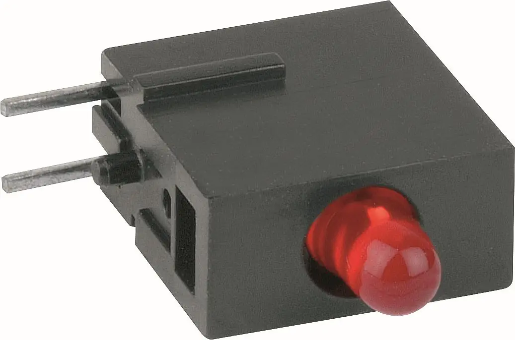 Mentor LED s vývody zelená 3 mm 20 mcd 40 ° 20 mA 2.2 V