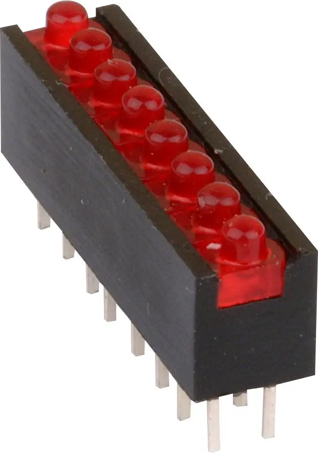 Mentor LED modul zelená 2 mm 17 mcd 40 ° 20 mA 2.2 V