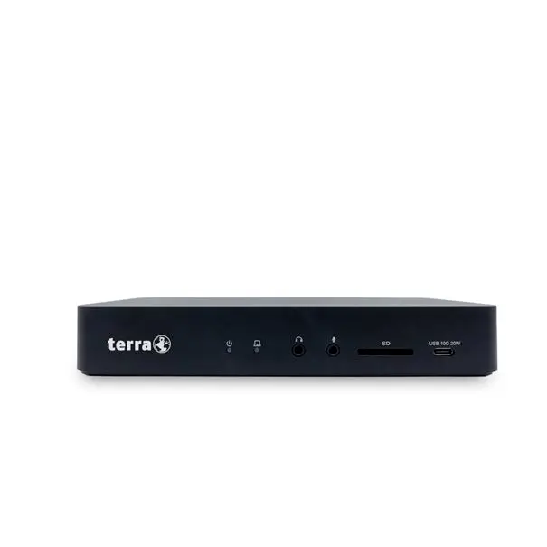 Terra USB-C® dokovací stanice Dockingstation 810 vč. funkce nabíjení, napájení USB-C®, integrovaná čtečka karet, vč. zámku Kensington Terra USB-C® dokovací stanice Dockingstation 810 vč. funkce nabíjení, napájení USB-C®, integrovaná čtečka karet, vč. zámku Kensington