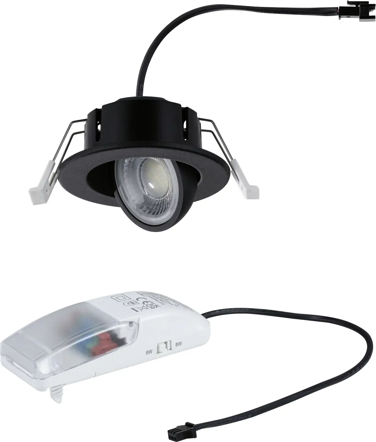 Paulmann 92413 LED vestavné svítidlo, LED, 5 W, 8 W, černá (matná) Paulmann 92413 LED vestavné svítidlo, LED, 5 W, 8 W, černá (matná)