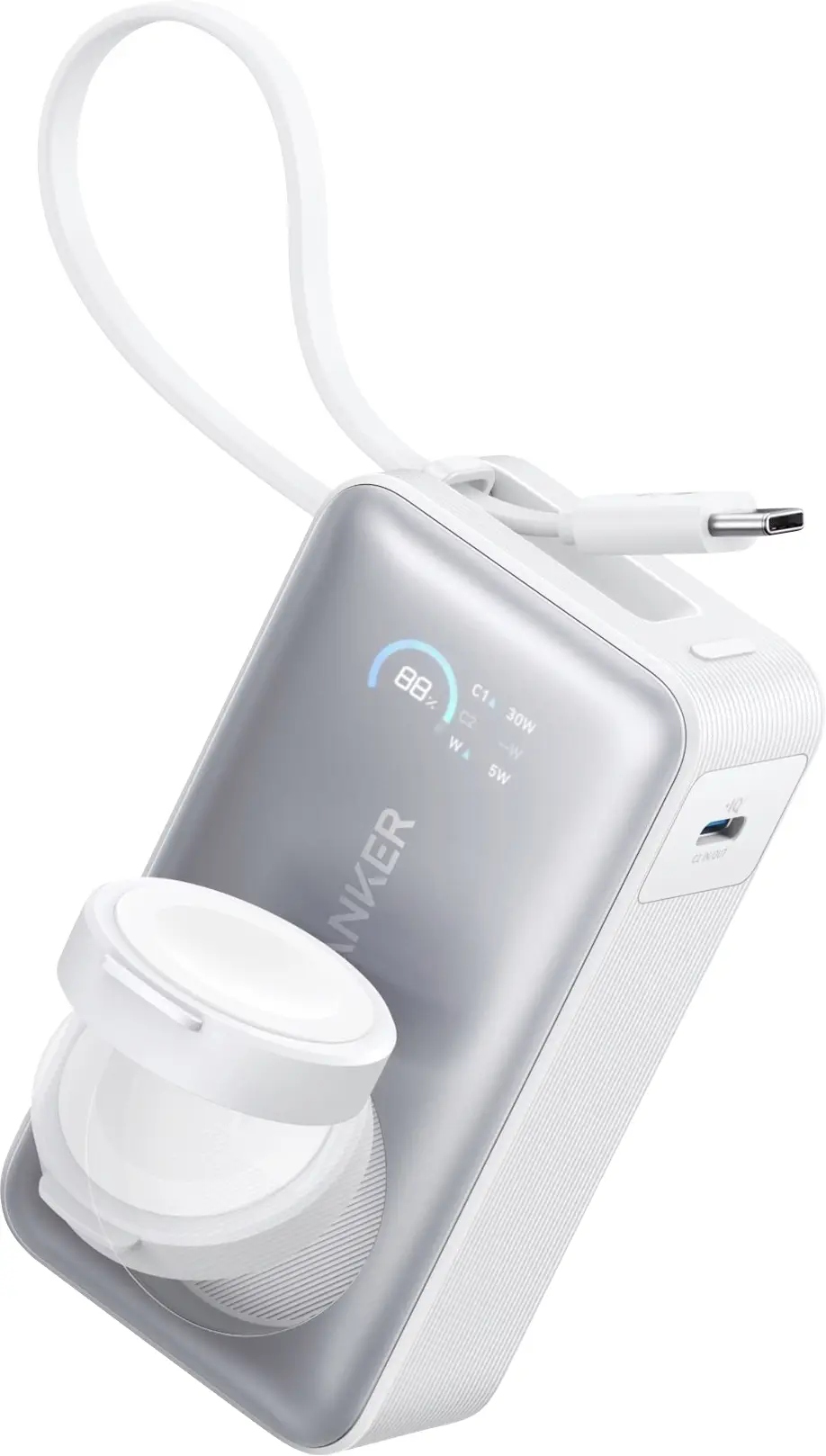 Anker Anker MagGo - Powerbank - 10000 mAh - 35 powerbanka MagSafe, bílá Anker Anker MagGo - Powerbank - 10000 mAh - 35 powerbanka MagSafe, bílá