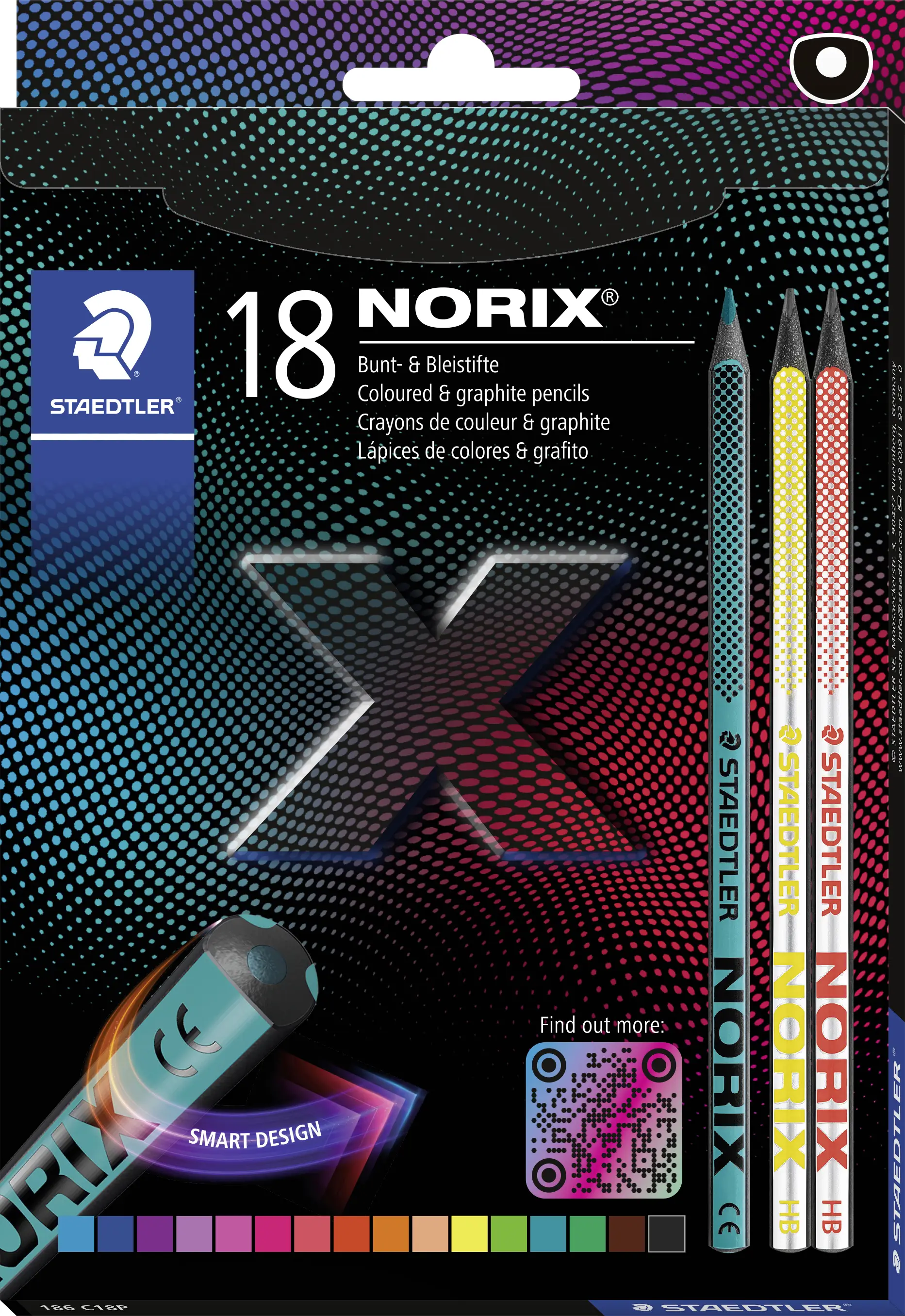 Staedtler pastelka NORIX Buntstift Set 100% PEFC 186 C18P 18 ks Staedtler pastelka NORIX Buntstift Set 100% PEFC 186 C18P 18 ks