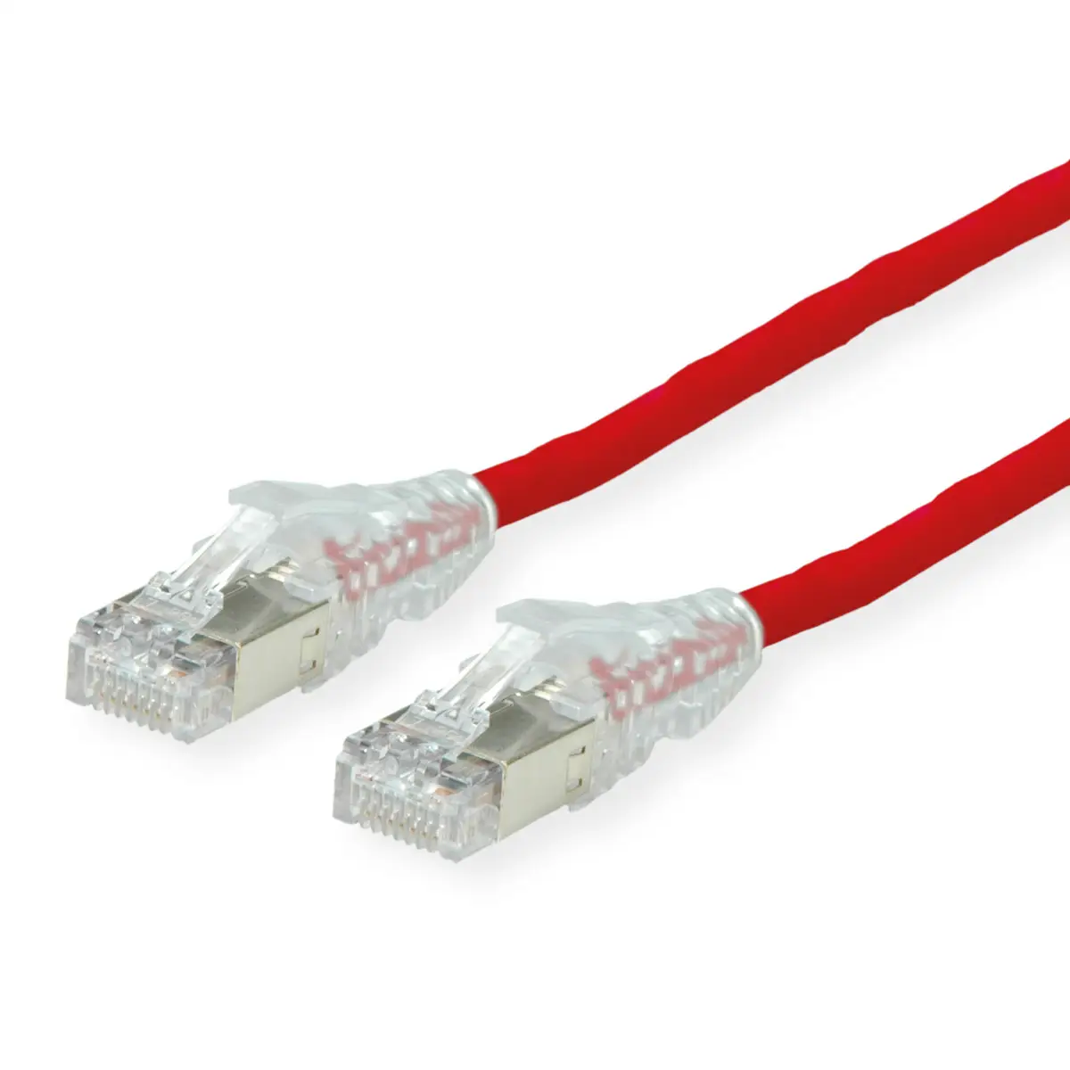 Secomp 21.05.0531 RJ45 síťové kabely, propojovací kabely CAT 6A S/FTP 3.00 m červená (jasná) dvoužilový stíněný, bez halogenů, samozhášecí 1 ks